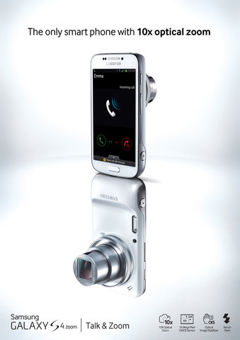 Samsung przedstawia GALAXY S4 zoom ? pierwszy smartfon z 10-krotnym zoomem optycznym