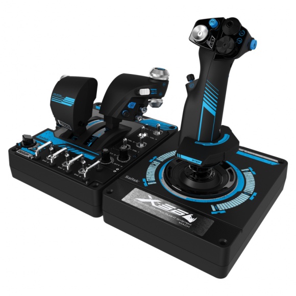 Saitek – kosmos czeka! LIFESTYLE, IT i technologie - Bez dobrego kontrolera opanowanie przestworzy może nastręczyć trudności. A gdyby tak za cel obrać przestrzeń kosmiczną? Wtedy trzeba sięgnąć po joystick przygotowany do najcięższych zadań. Jak przekonuje firma Saitek, to właśnie ich Pro Flight X-56 R nadaje się do tego najlepiej.