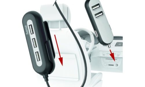 STACJA ŁADUJĄCA HAMA (3+2XUSB); 10A, czyli jak szybko naładować 5 urządzeń w auc