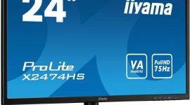 24 cale do domu i biura LIFESTYLE, IT i technologie - iiyama przedstawia nowy, uniwersalny monitor do biura oraz domu - ProLite X2474HS-B1.
