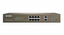 Tenda TEF1210P-8-150W - switch PoE Web Smart LIFESTYLE, IT i technologie - Tenda TEF1210P-8-150W to switch wyposażony w 8 portów 10/100 Base-TX, 2 porty 10/100/1000 Base-T, 2 porty 1000 Base-X SFP (combo) oraz zabezpieczenie przed piorunami do 6 kV.