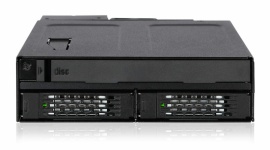 Icy Dock MB602SPO-B - płyty i dyski w jednym LIFESTYLE, IT i technologie - Icy Dock ToughArmor MB602SPO-B to kieszeń mieszcząca w sobie 2 dyski HDD/SSD o wysokości 9,5 mm lub 12,7 mm oraz napęd CD/DVD/Blu-Ray w jednej zatoce 5,25".