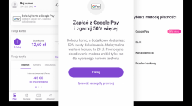 Doładuj konto w aplikacji Play24 z Google Pay i odbierz bonus od Play LIFESTYLE, IT i technologie - Operator Play przy współpracy z Google Pay przygotował prostą promocję, dzięki której można w łatwy sposób zyskać 50% kwoty doładowania przy zasileniu do 40 PLN, lub dodatkowe 20 PLN przy doładowaniach powyżej tej kwoty.