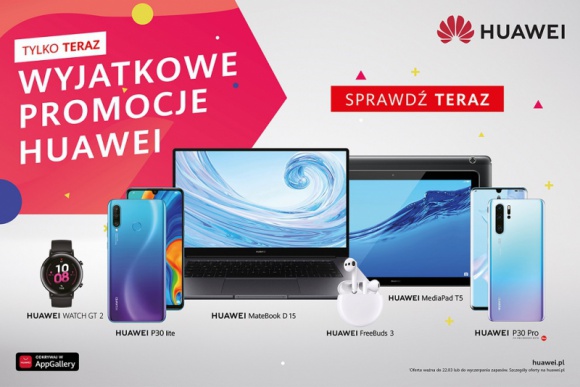 Teraz słuchawki, smartwatche i opaski sportowe Huawei dostępne w nowych cenach