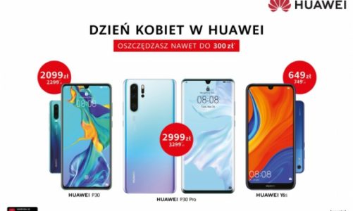 Huawei P30 Pro w wersji 256 GB, P30 i Y6s w nowych cenach na Dzień Kobiet