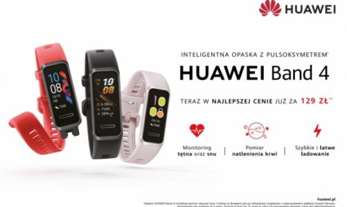 Opaska sportowa Huawei Band 4 w nowej cenie i z nową aktualizacją